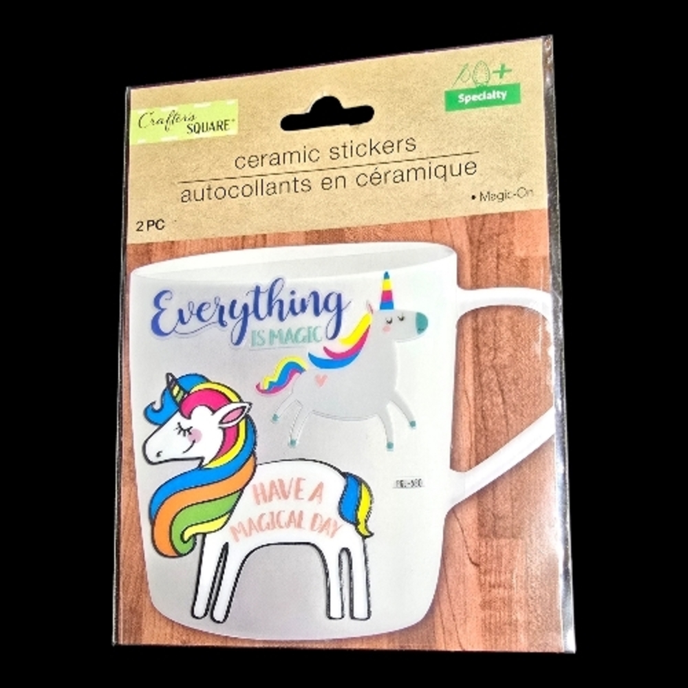 6 Pk Ceramic Sticker Mug Decals - Assorted Positive Designs - Picture 8 of 8